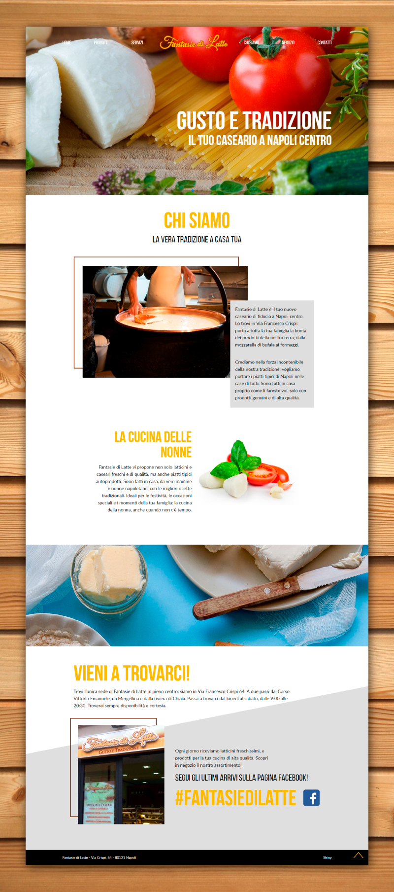 Fantasie di Latte - Sito web - Homepage