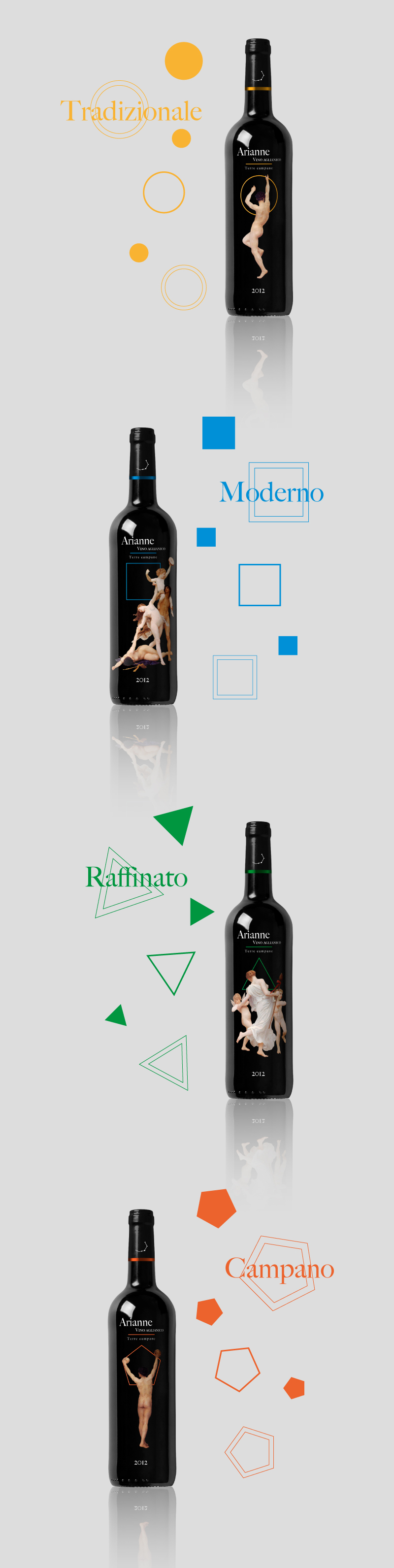 Packaging Portfolio - Bottiglie di vino - Presentazione concept