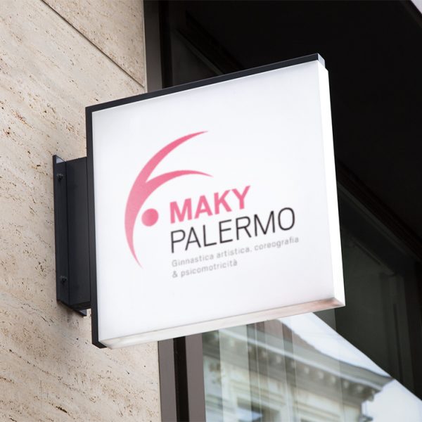 Maky Palermo - Logo e naming - Mockup esterno